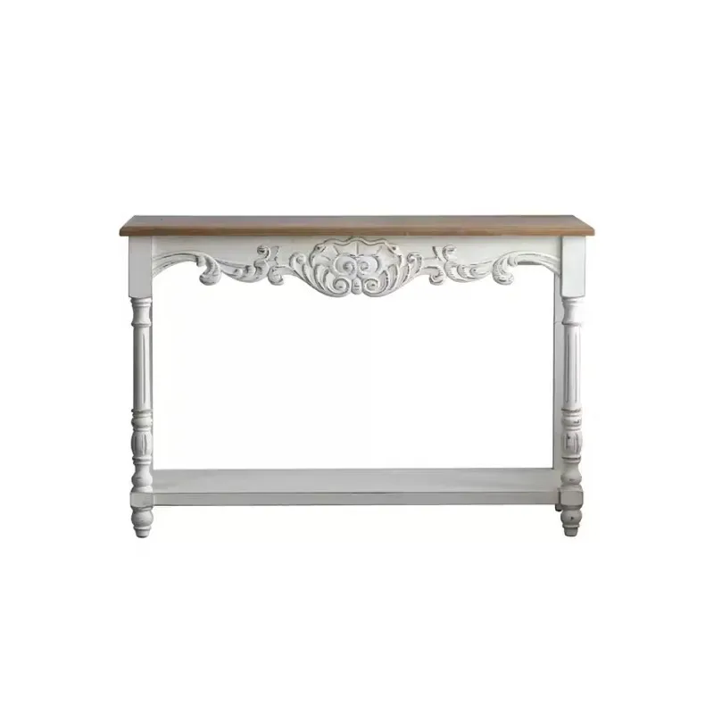 

Carved foyer retro, table porch solid wood American style customer