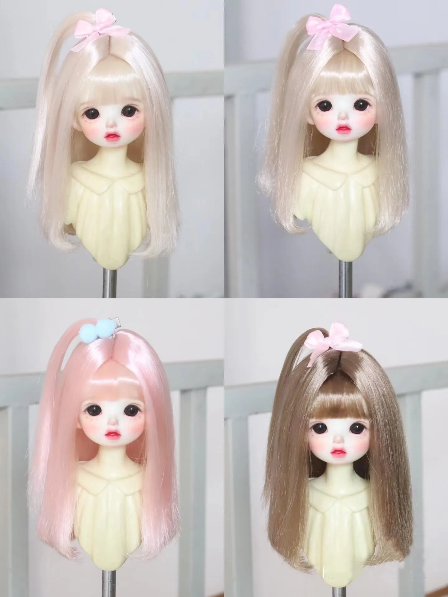 Free Shipping 1/6 BJD Doll Cabbage Milk Silk Wig