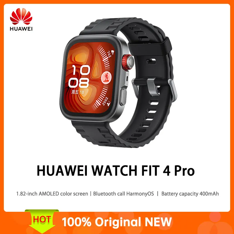 

HUAWEI WATCH FIT 4 Pro Chinese version Bluetooth call HarmonyOS 1.82-inch AMOLED color screen Battery capacity 400mAh