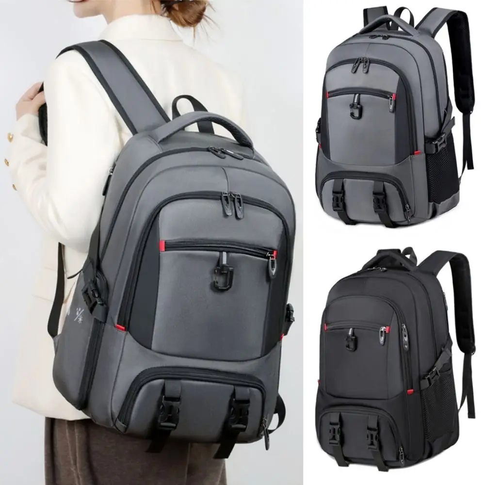 Large Capacity Travel Backpack USB Port Shoe Compartment Business Backpack Separate Wet Dry Compartments Multi-Functional Design