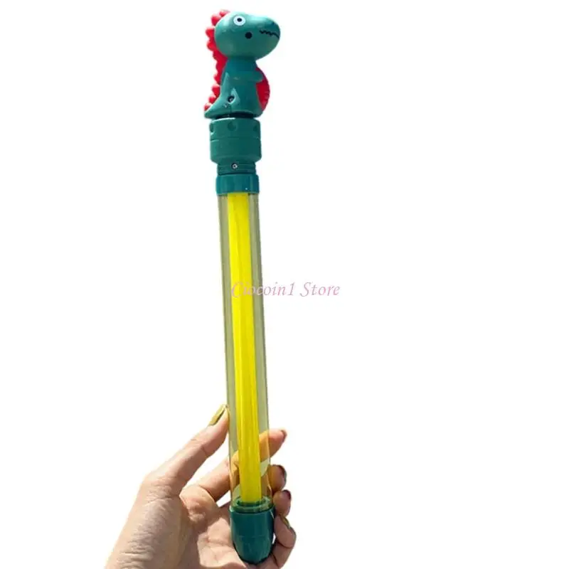 Y1UB Cartoon Dinosaur Water Pistolas Juguete Splash Toy para niños Juego agua aire libre baño Fun Durable Design