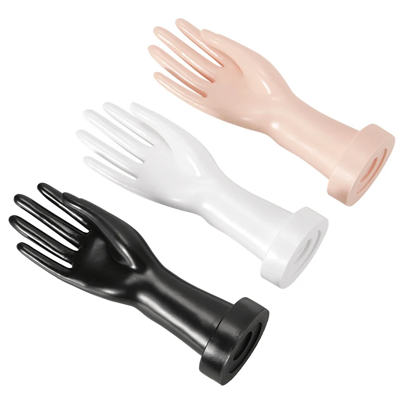 1 27cm PVC Plastic Low Gloss Women Seamless Right Hand Mannequin Female\'s Gloves Bracelet Jewelry Display Prop