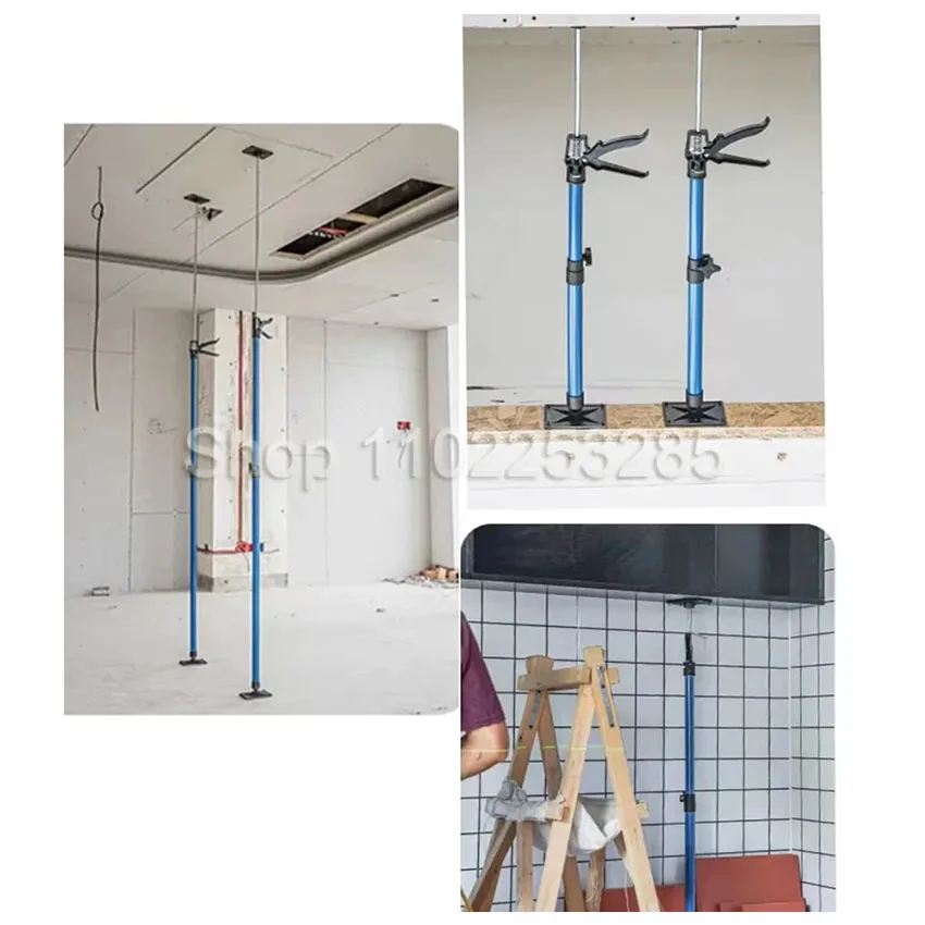 115-290cmWoodworking Telescopic Support Rod Lifting Hanging Cabinet Wooden Ceiling Door Frame Raise Lifter Labor-Saving Arm Jack
