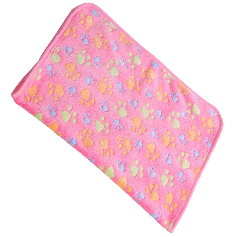 جرو بطانية وسادة للحيوانات الأليفة كلب صغير سرير قطة دافئ النوم حصيرة الوردي الحيوانات الأليفة الصوف بطانية متعددة الأغراض للأريكة سيارة السفر #1