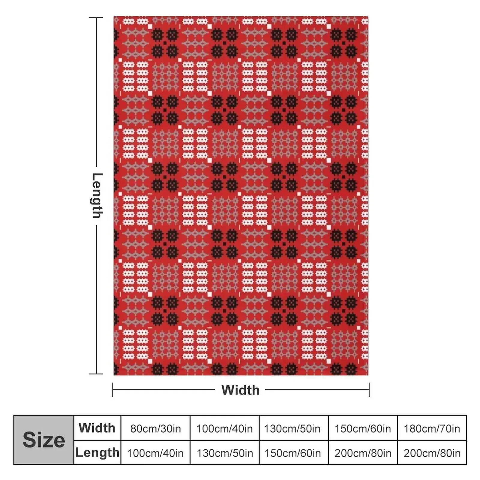 Welsh Tapestry Design, Carthen Cymraeg, Cymreig (red) Throw Blanket Picnic Bed linens Thin Decorative Sofa Blankets