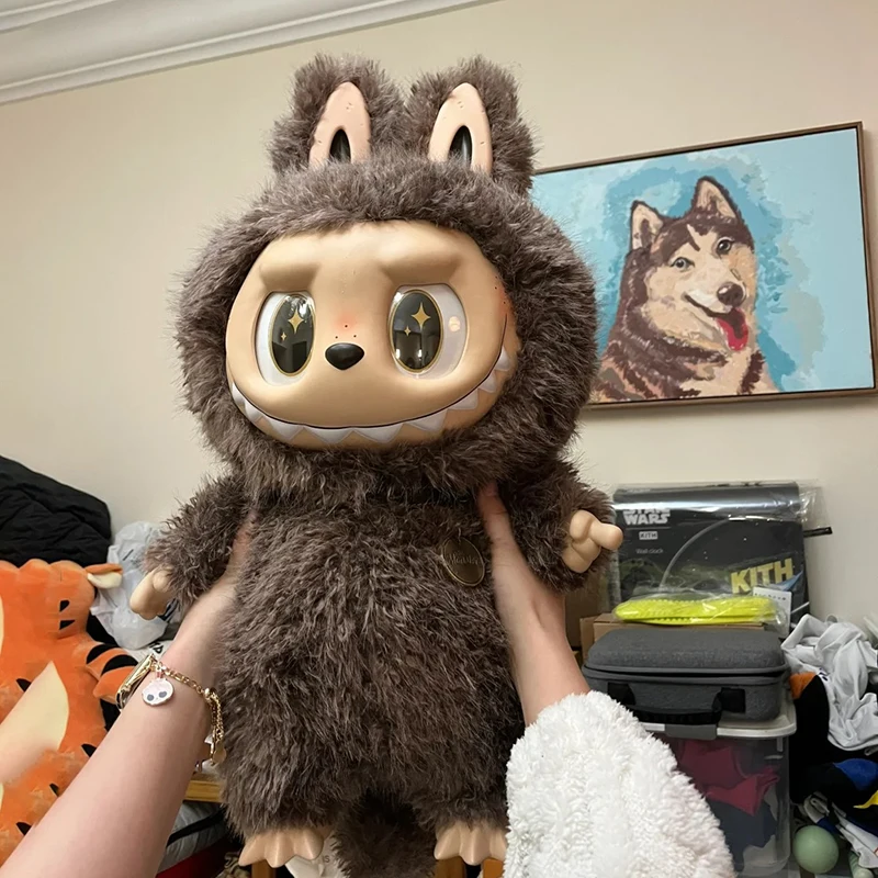 

Labubu Large Size 58cm Zimomo 'I Found U' Enamel Anime Figure Model Genuine Collectible Desktop Decoration Kid's Toy Xmas Gift