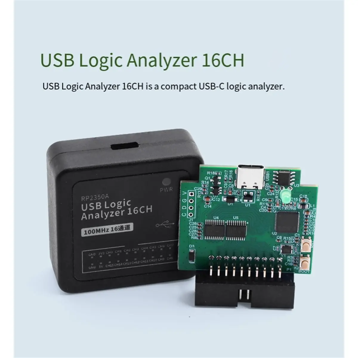 Logic Analyzer Usb - USB-Logikanalysator Logikanalysatormodul für RP2350A Mikrocontroller