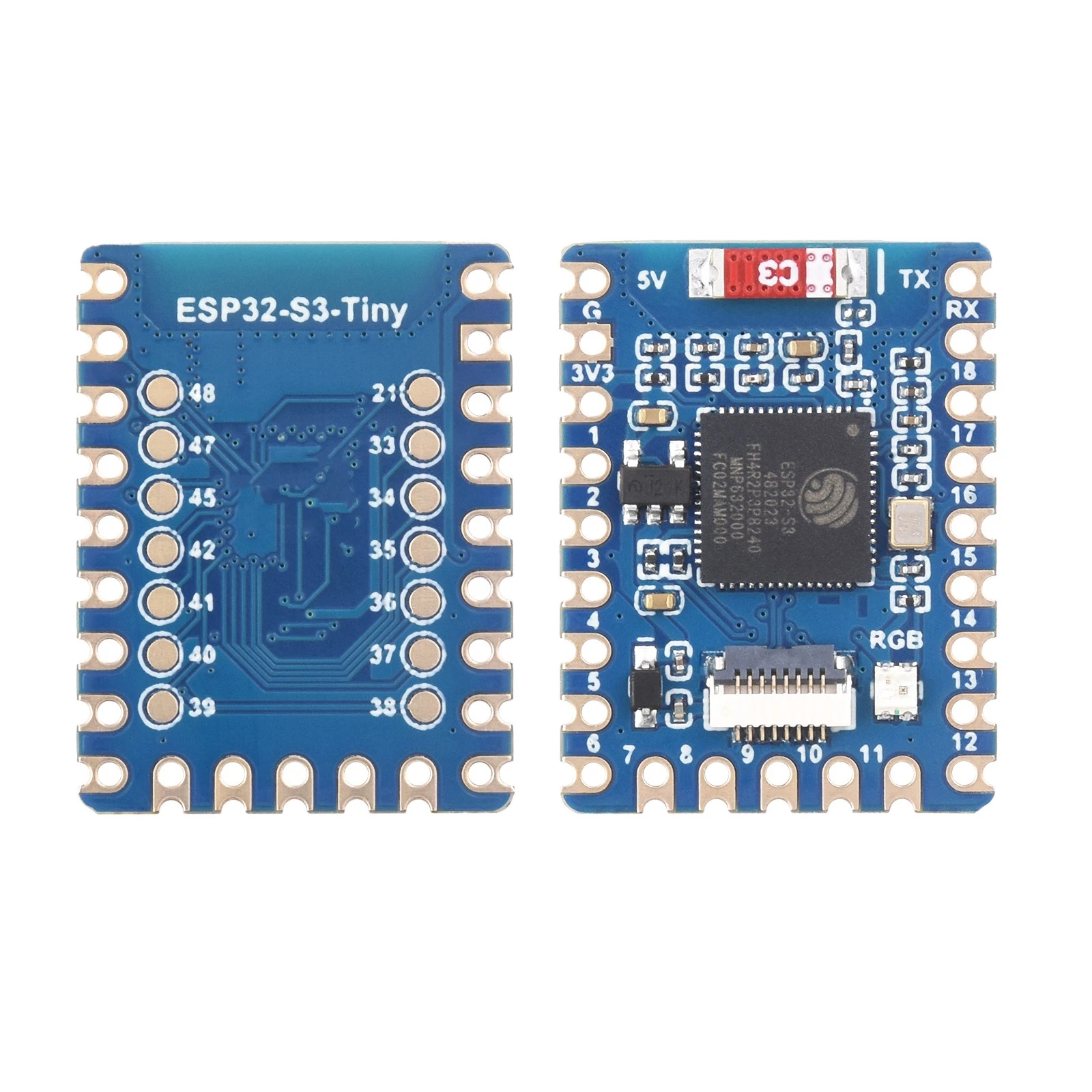 

ESP32-S3 mini-core development board equipped with ESP32-S3FH4R2 dual-core processor