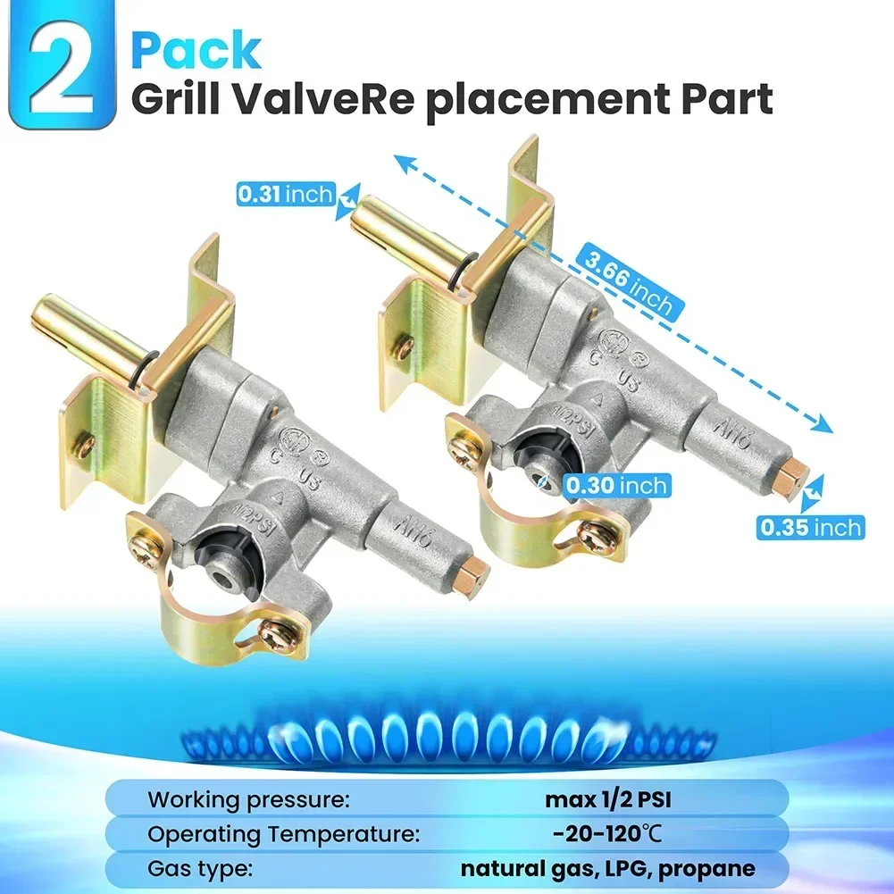 BBQ Gas Grill Valve With Automatic Igniter And Flame Thrower Sprayer Replacement For Gas Grill Valves