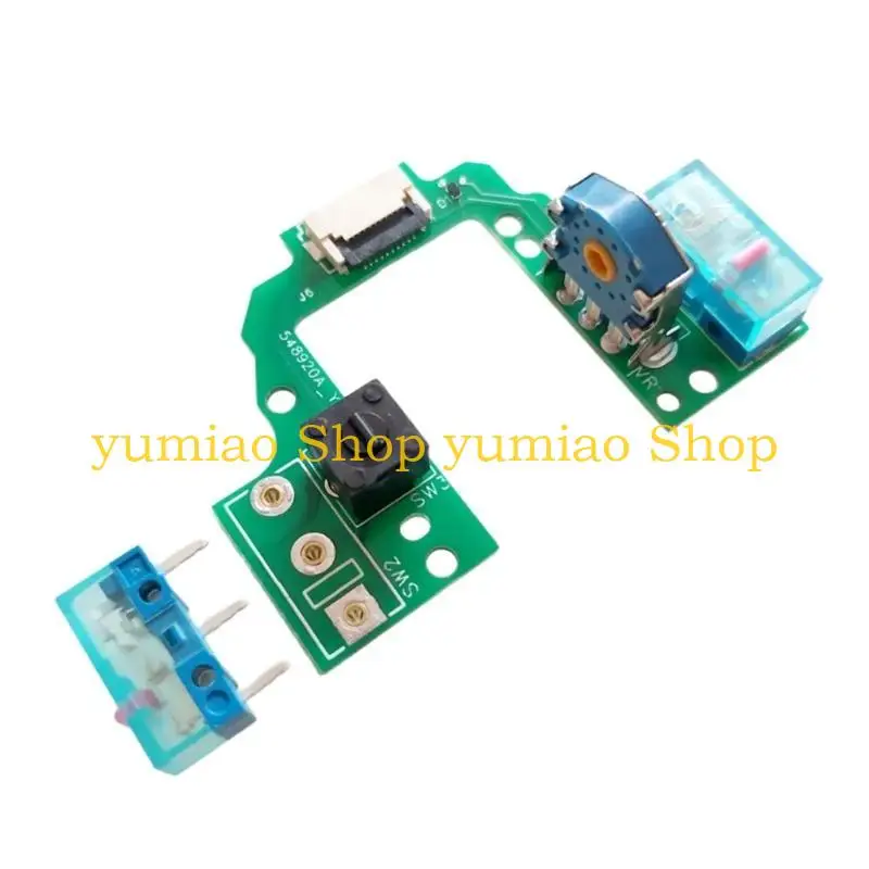 587B Hot swap Mouse Motherboards PCB Button Board with Micro Switches Gold Mouse Encoders for GProX Superlight2 Mouse
