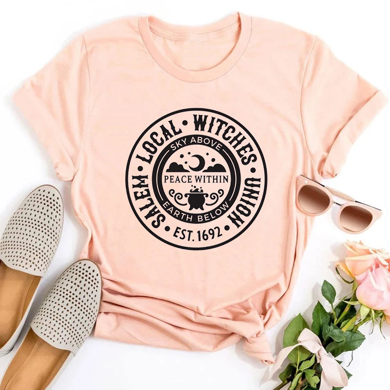 

Local Witches Shirts Vintage Halloween Graphic Tshirts Witch Tops Halloween Gifts Halloween Funny Clothes Aesthetic