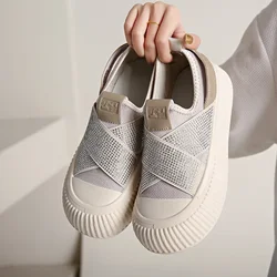 Kadın Sneakers Slip on Platform ayakkabılar nefes bayan vulkanize ayakkabı nefes alan günlük ayakkabılar Mesh yeni Zapatillas De Mujer