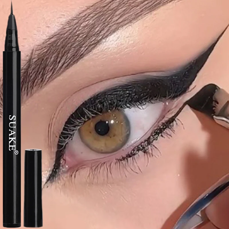 Matte Black Liquid Eyeliner Waterproof Eyeliner Pencil Long-Lasting Last Lower Eyelash Pen Quick-Dry No Blooming Cosmetics Tools