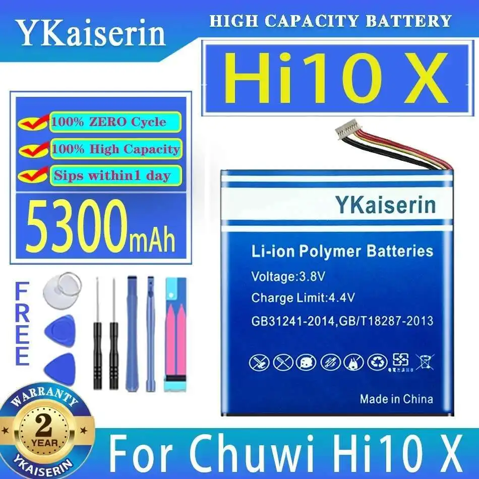 

Аккумулятор для ноутбука 5300 мАч для Chuwi Hi10 X Hi10x, аккумулятор для планшетного ПК, 7-проводная вилка + инструменты