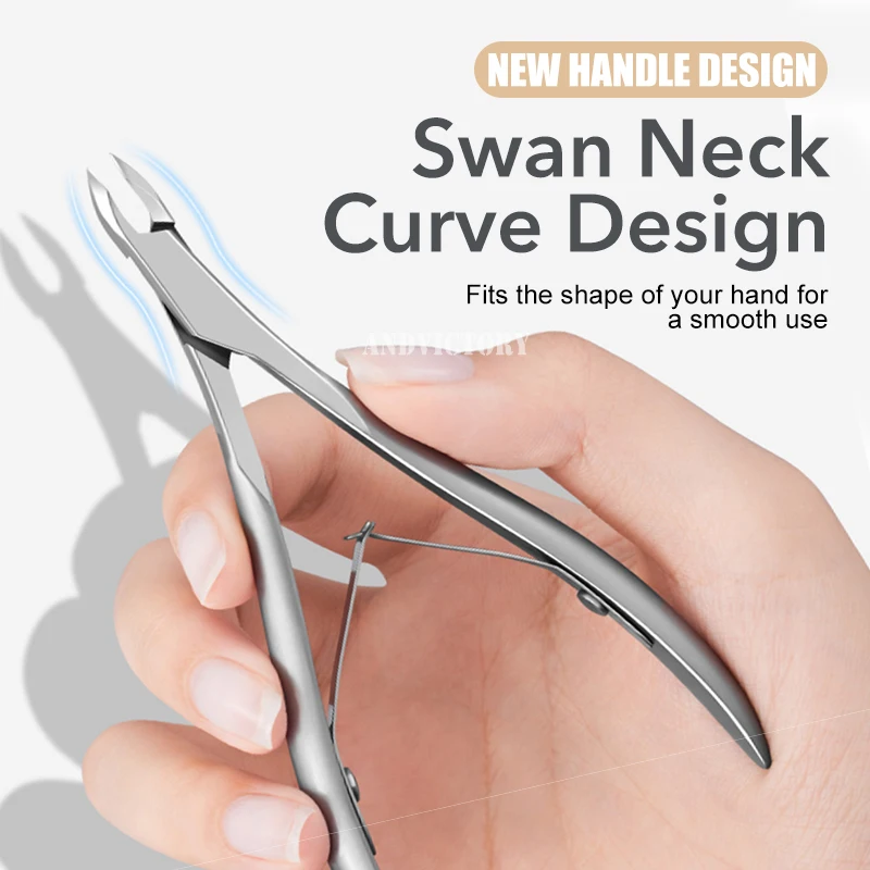 1 個キューティクルニッパーネイルキューティクルカッターステンレス鋼キューティクルトリマー鋭い刃のキューティクルクリッパーマニキュアツール付き