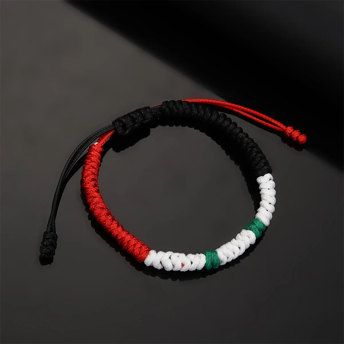 Syria Flag Color Rope Bracelet for Women Men Couple Handmade Braid Adjustable Friendship Jewelry Wrist