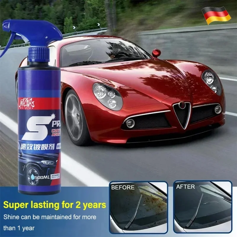 Fast-acting Car Coating Agent 500ml Maintenance Lacquer Universal Liquid Spray Wax Send Towel Nozzle