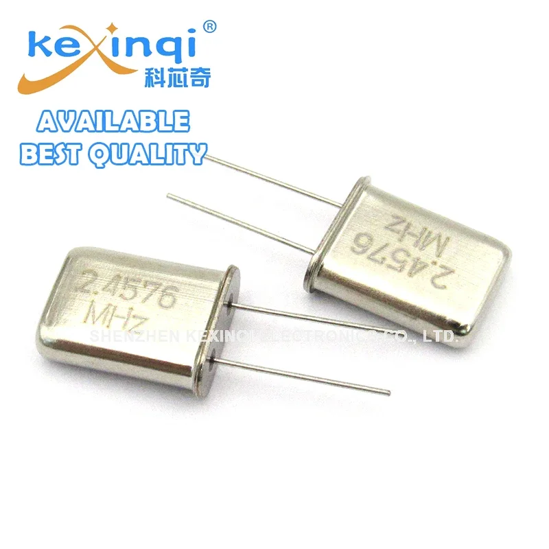 5PCS Quarzoszillator 2,4576M Dip 2pin 2,4576MHz HC-49U Quarzkristall Passiver Quarzoszillator