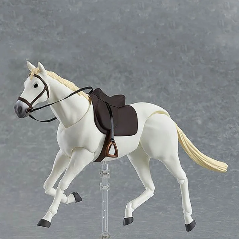 アニメ馬 246 白と茶色の PVC アクションキャラクター模型玩具 Kuncan の体で遊ぶことができますアクションフィギュア模型玩具 16 センチメートル