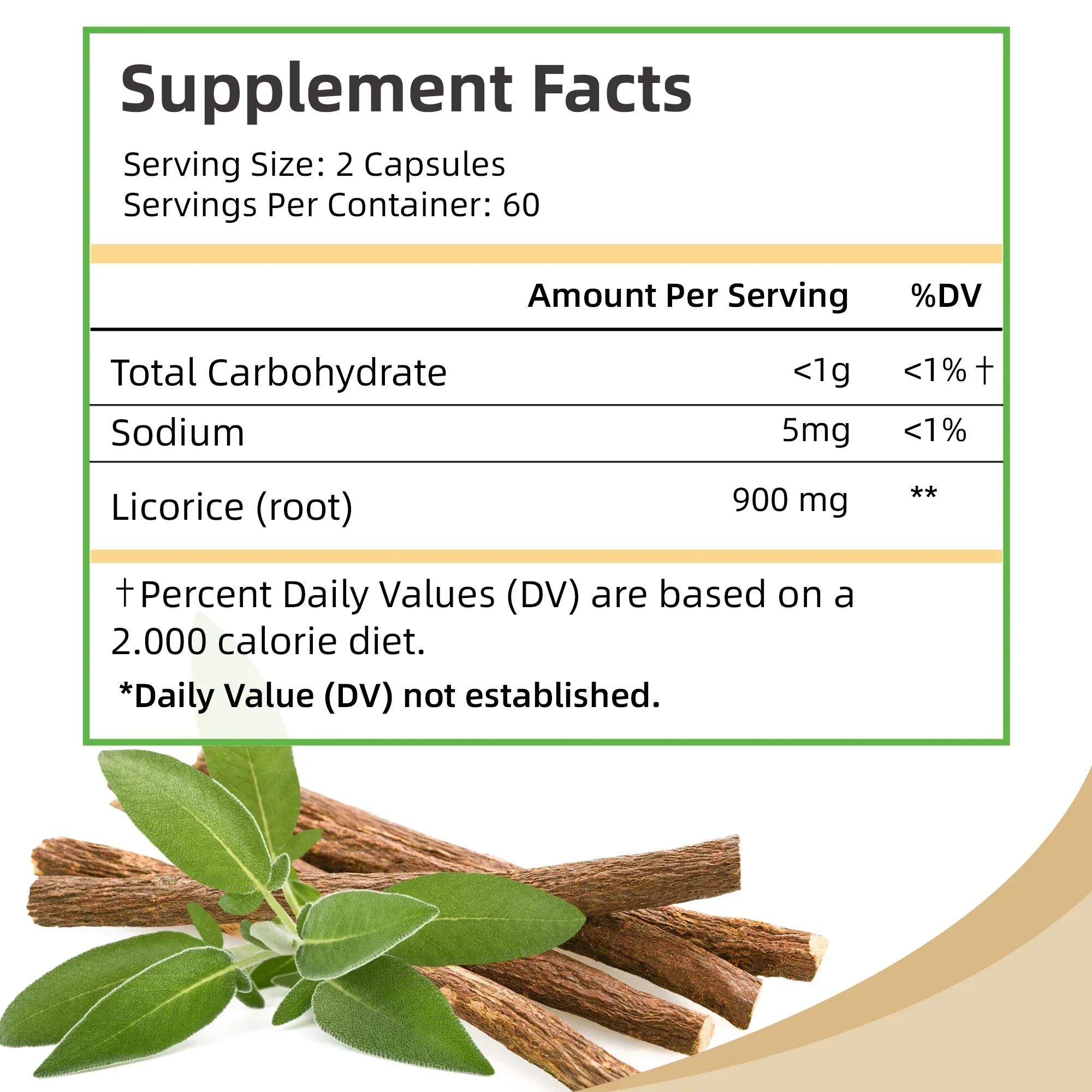 Licorice Root - High Strength Antioxidant Supplement To Support Heart and Cardiovascular Health