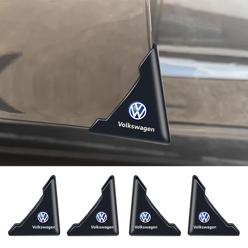 2pcs Auto Logo Car Door Guard Edge Corner Protector For Volkswagen VW Touran Beetle Golf Passat Jetta Polo Bora CC Lavida Caddy