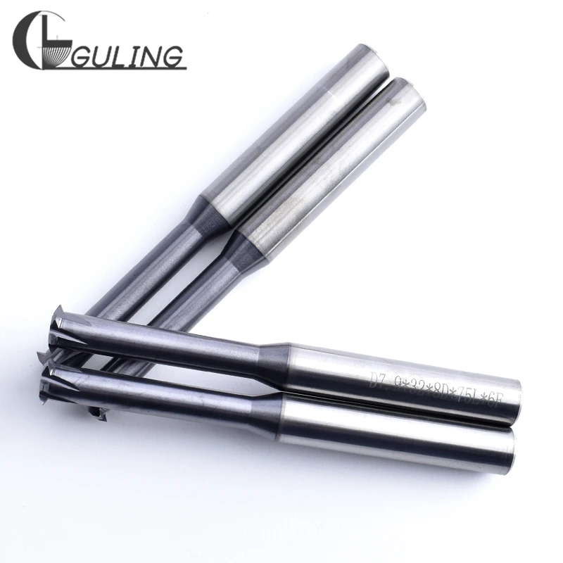 GULING เดี่ยวขลุ่ยทังสเตนคาร์ไบด์ปลายด้าย mills CNC ด้ายตัด