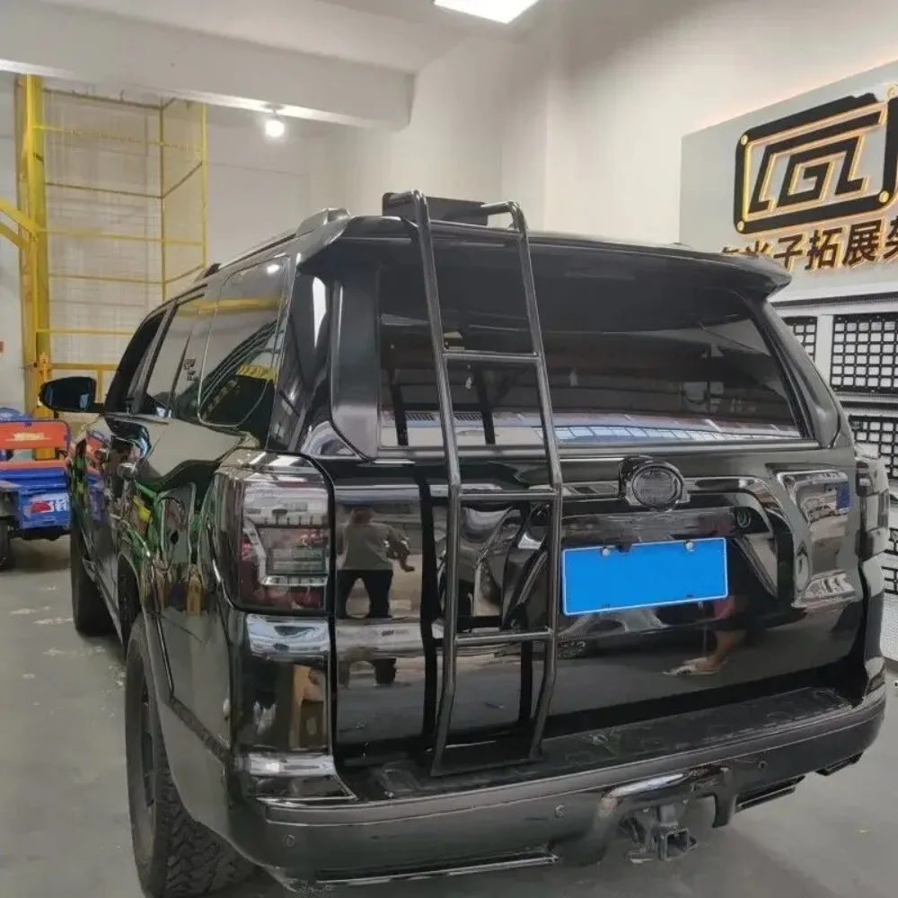

Black Aluminum Rear Hatch Ladder for Toyota 4Runner 2010 2011 2012 2013 2014 2015 2016 2017 2018 2019-2024 Side Ladder