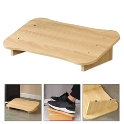 Repose-pieds ergonomique en bois, pour bureau et avion, Support de marchepied réglable, pour soins infirmiers