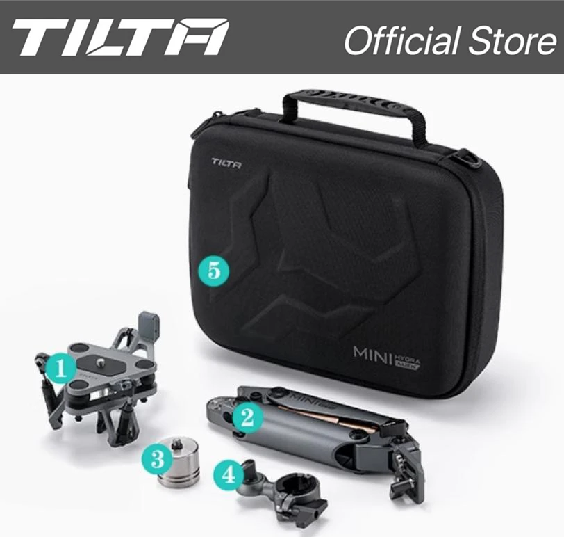 TILTA Schokabsorberende kop voor Hydra Alien Mini HDA-T15-SAH2-TG voor Go Pro10/11/12/Action3/4/5pro/Insta360 X3/4/Pocket3