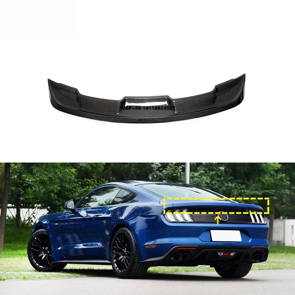 

Factory Carbon Fiber Rear Trunk Spoiler Wing for Mustang GT500 Shelby GT350R Coupe 2015-2020