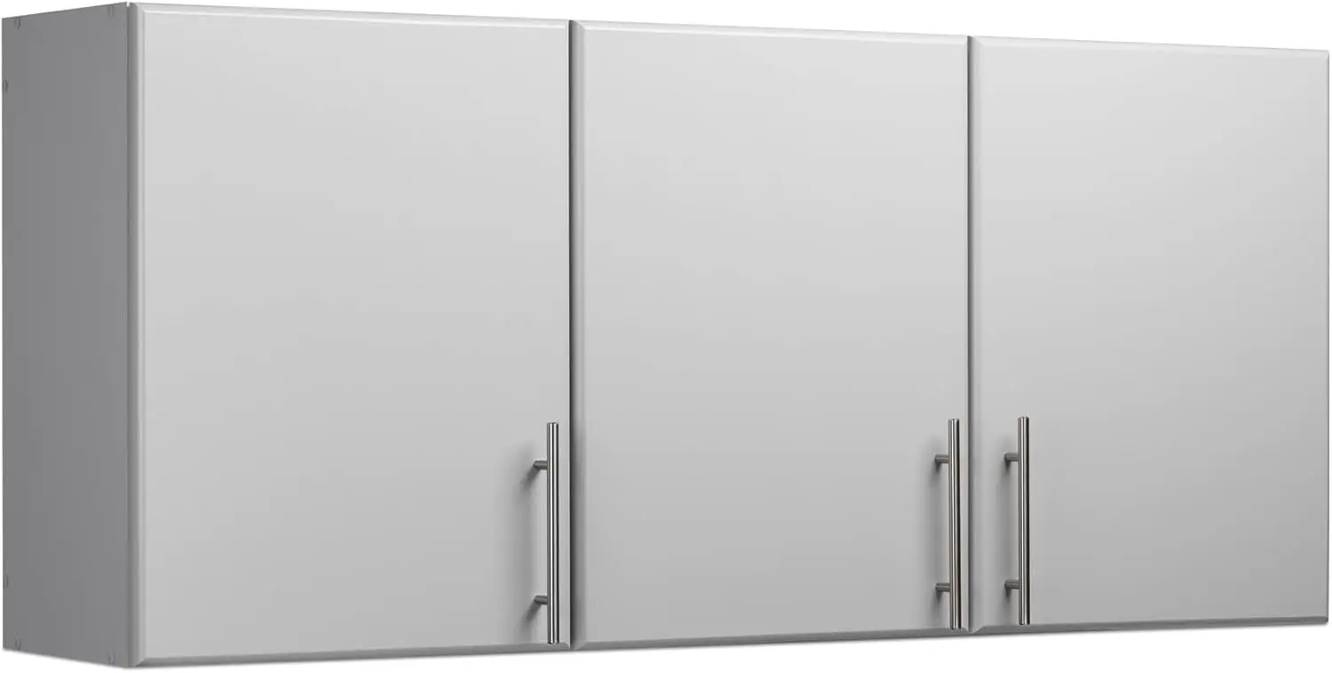 

Elite 54" Wall Cabinet, Light Gray Storage Cabinet, Bathroom Cabinet, Pantry Cabinet with 2 Adjustable Shelves 12" D x 54" W x 2