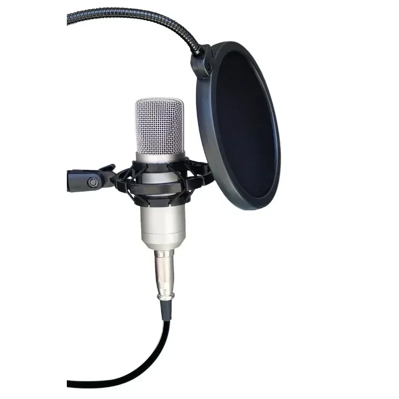 

Universal Professional Condenser Microphone Mic Shock Mount Holder Studio Recording Bracket for Large Diaphram Mic Clip