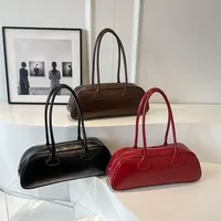 High-quality Zipper PU Women's Bag Retro Light Luxury Summer Solid Color Shoulder Bag 2024 New Large Capacity Trendy Handbag