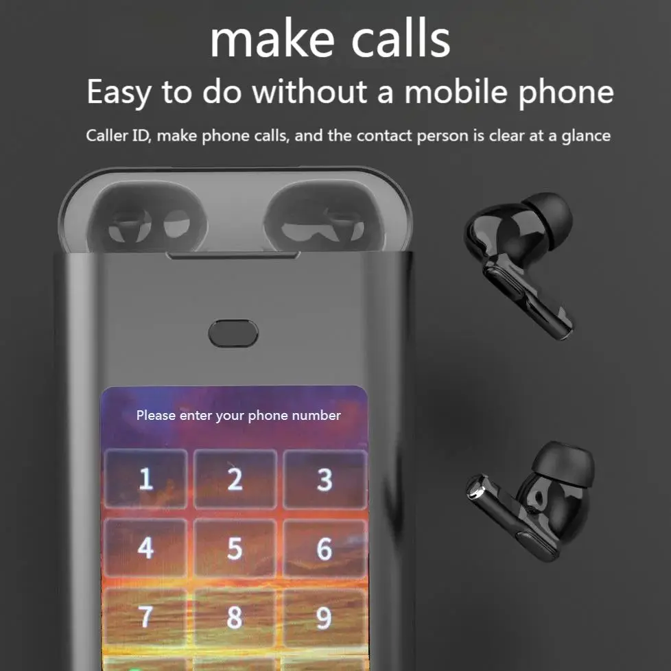 Touchscreen Bluetooth Earphones Power Bank 2 In 1 Ai Translator Flashlight Make Calls Play Games Smart Wireless Headphones