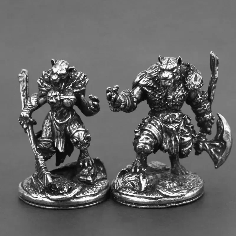 Миниатюры тигра-воина из сплава, игрушечные автомобильные украшения, доспехи, статуэтка самурая, фигурки «сделай сам», миниатюры, крутые подарки для мужчин