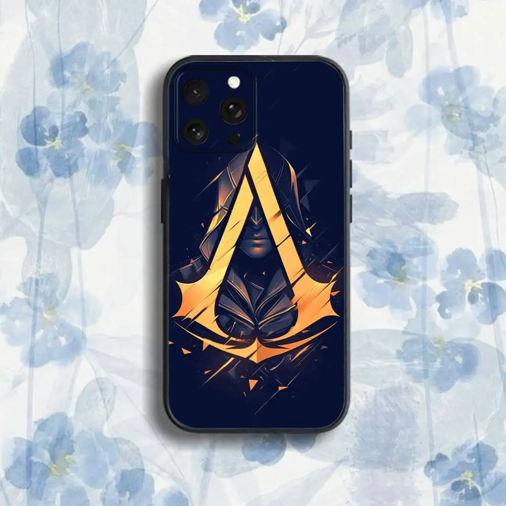 حافظة هاتف A-Assassins-s Game C-Creed لهاتف iPhone 17,16,15,14,13,12,Pro,Max,Plus,E,SE4,Air,Mini Black Soft Box #2