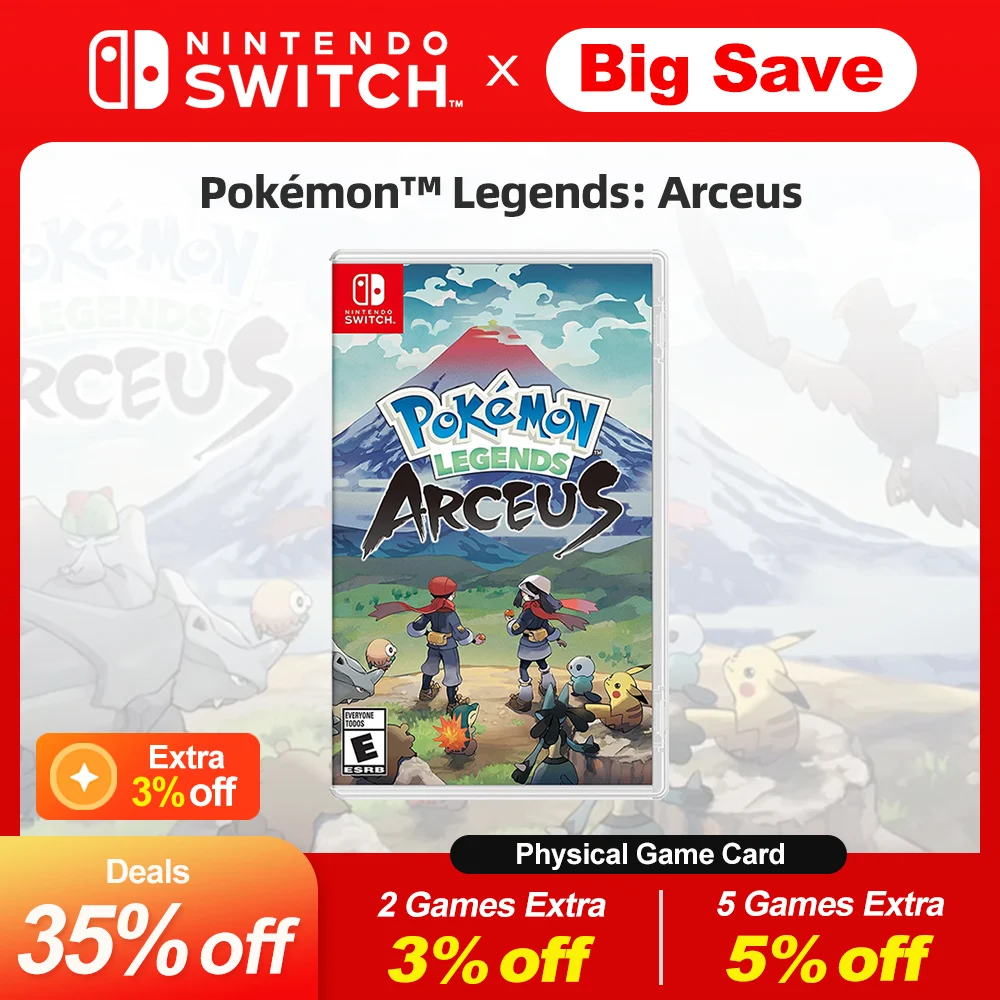 

Pokemon Legends Arceus Nintendo Switch Game Deals 100% Official Original Physical Game Card Action Genre for Switch OLED Lite