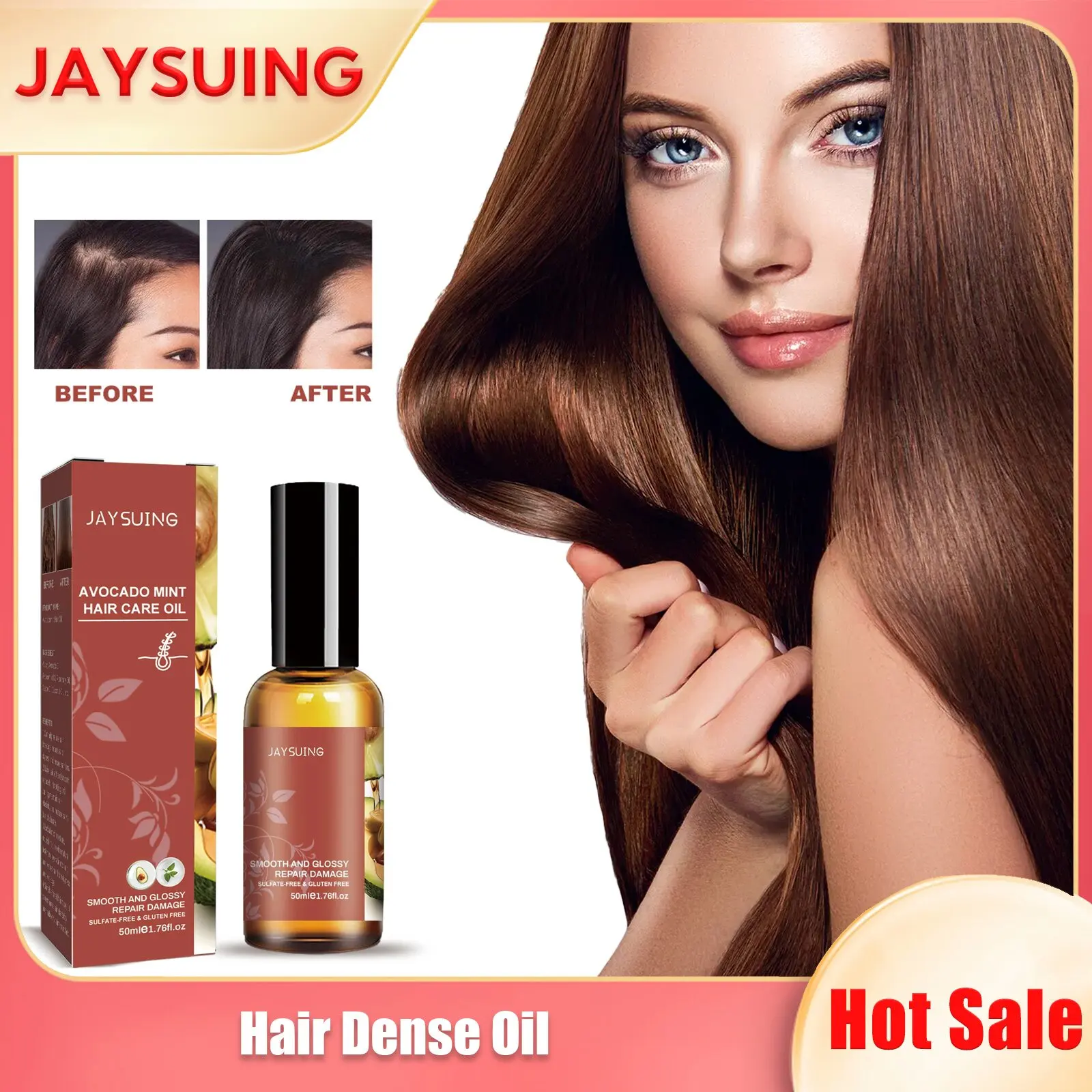 Dense Hair Oil Anti Loss Remove Damaged Prevent Spilt End Fade Frizz Thinner Treatment Nourished Scalp Hair Growth Essential Oil