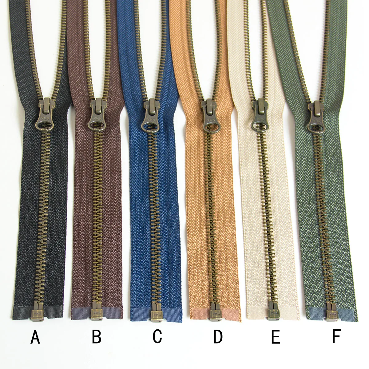 1 قطعة YKK 5 # المعادن المفتوحة نهاية البرونزية سستة فصل عن السترات معطف الملابس الملابس