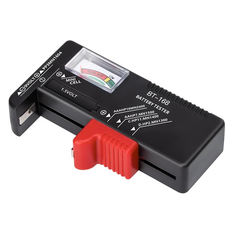 A93P 4X BT-168 AA/AAA/C/D/9V/1.5V Batteries Universal Button Cell Battery Colour Coded Meter Indicate Volt Tester BT168
