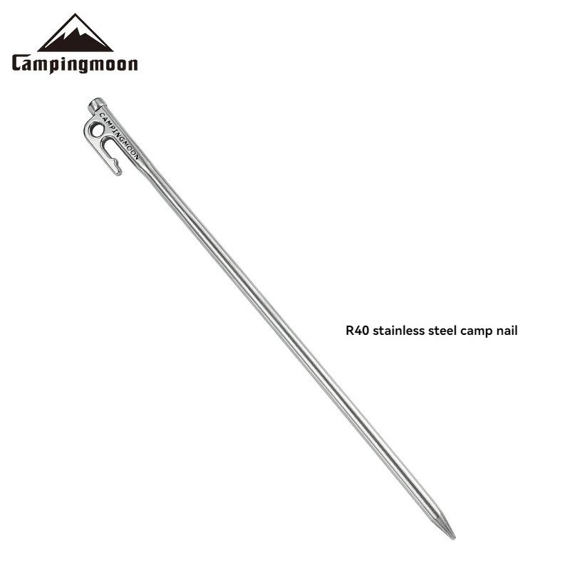 R40-6 stainless steel tent fixed pole camp peg material stainless steel 420 forged for strength