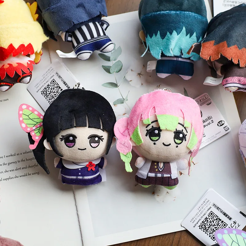 12cm Anime ‌plushie Demon Slayer Kimetsu No Yaiba Douma Plush Doll Pendant Cartoon Cosplay Stuffed Toy Birthday Gift Kawaii