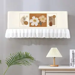 Air Conditioner Cover Printed Fabric Protective Case Dustproof Hanging Air Conditioning Bedroom Indoor Covers Home Decor