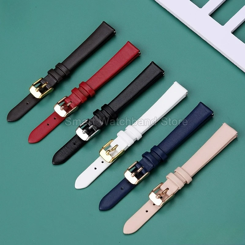 Se adapta a la muñeca, accesorios de reloj de cuero auténtico para mujer, correa de reloj Swarovski 5158517 5295326 5295358 5484373 5484067 5519226