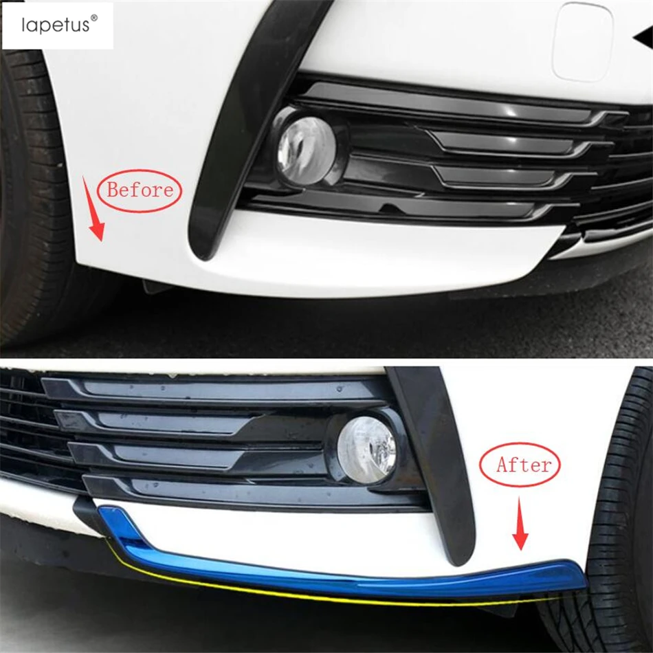 Stainless Steel Accessories For Toyota Corolla 2017 2018 Front Fog Lights Lamp Eyelid Eyebrow Corner Decor Strip Cover Kit Trim