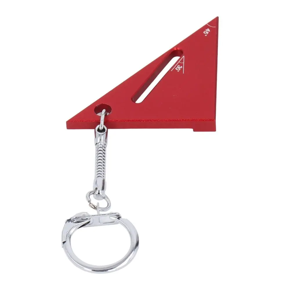 

2PCS Aluminum Alloy Carpenter Square 45/90 Degree Compact Triangle Ruler High Precision red Measuring Square Woodworking