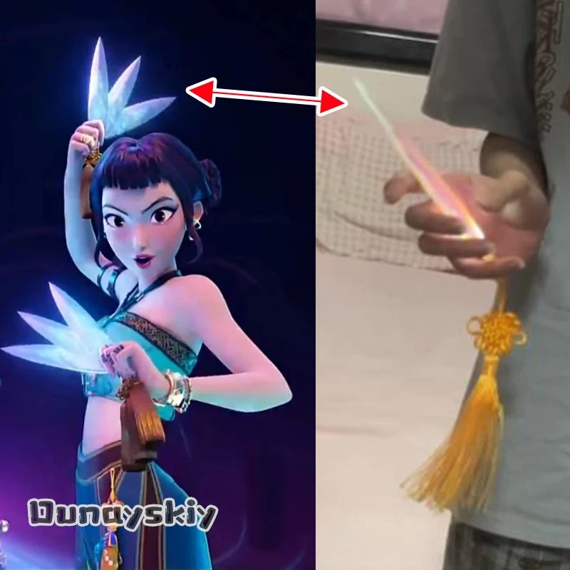 Película de Anime KPop Demon Hunters Zoey, accesorios de Cosplay, 1/3/6 Uds., dardo de mano, accesorios de uniforme KPOP Huntrix que brillan en la oscuridad