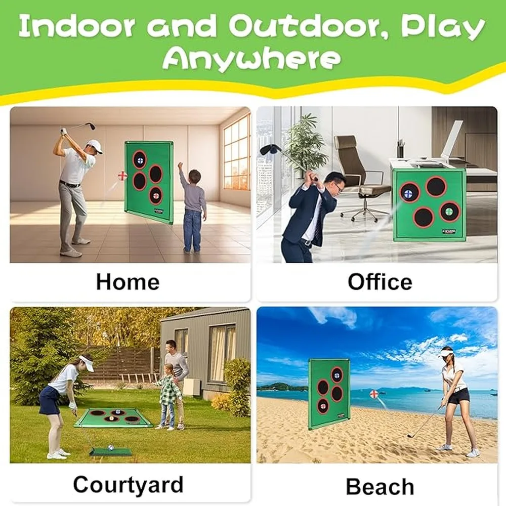Golf Swing Trainer Durable Abs Construction EVA Foam Target Circles Family Game Golf Game For Kids