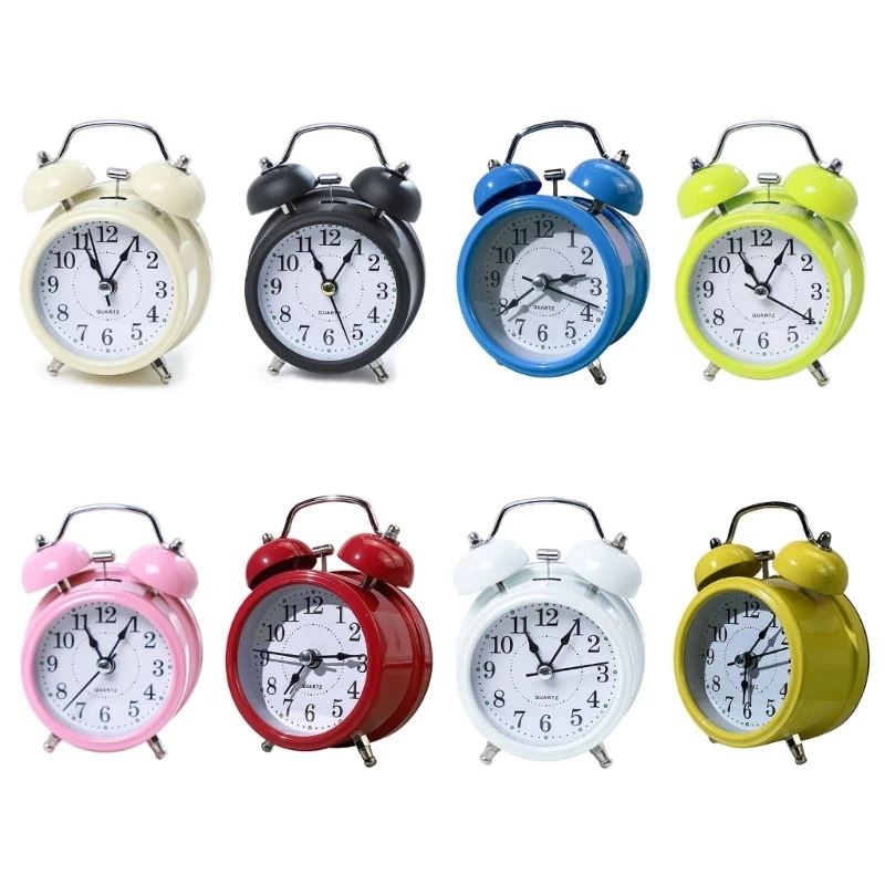 Retro Loud Alarm Clock Double Bell Loudly Snooze for TIME Clocks for Home Students Kids Room Decoration