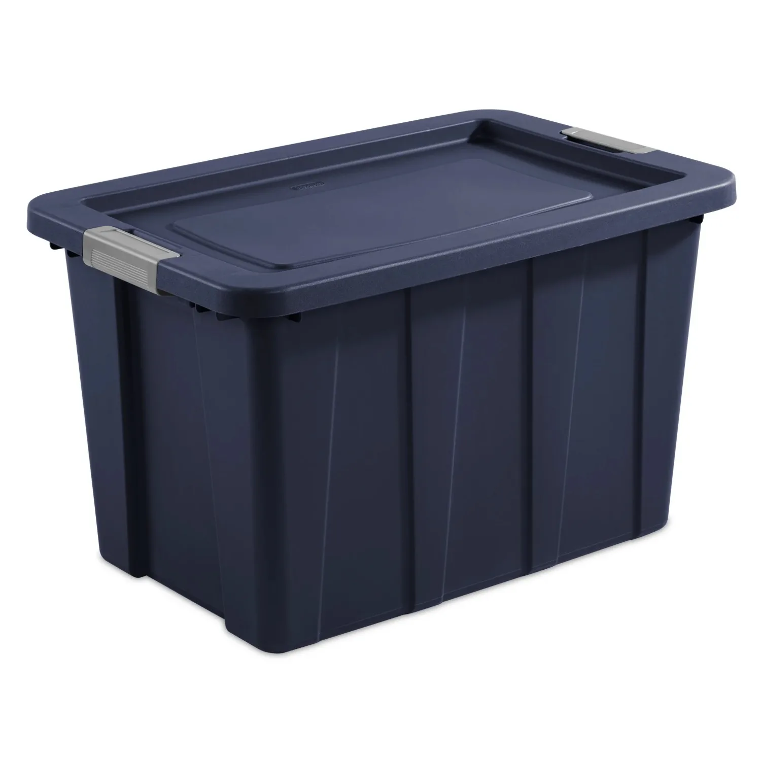 30 Gallon Latching Tuff1 Tote Plastic, Dark Indigo